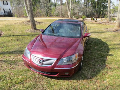 2005 acura rl fully loaded, only 77k miles, dark cherry color. sh-awd