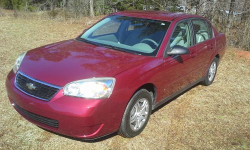 2007 chevy malibu ls sedan, 31mpg, chevrolet, 55k, salvage title, excellent cond