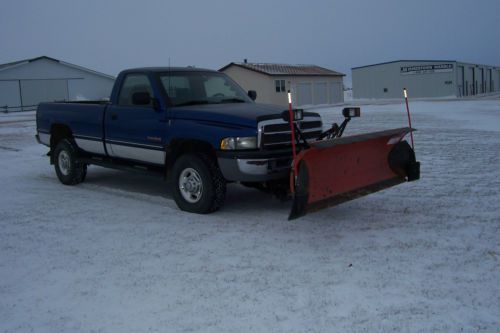 1994 dodge ram 2500 diesel with western snow plow, image 2