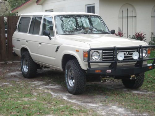 1982 toyota land cruiser fj60 128k original miles tan with brown arb