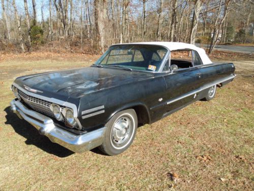 1963 impala ss  convertible project