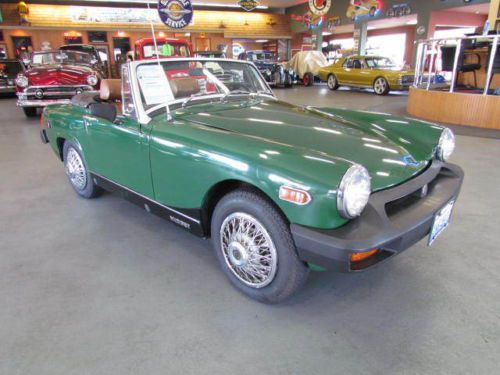 1976 mg midget convertible british racing green