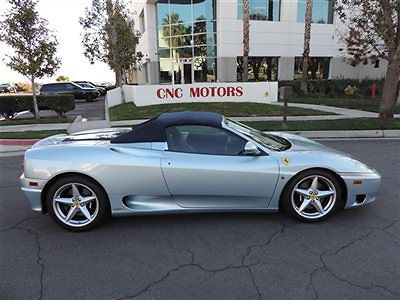 2004 ferrari 360 modena spider f1 grigio alloy / only 5,560 miles / 10 in stock