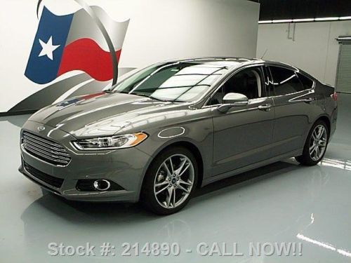 2013 ford fusion titanium sunroof htd leather nav 18k! texas direct auto