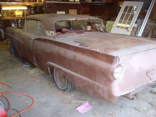 1957 ford fairlane skyliner hard top retractable barn find stored since 1970!!!!