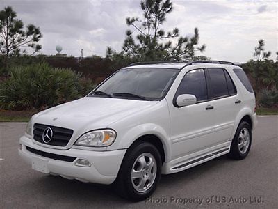 2002 mercedes  ml320 awd navigation clean carfax florida suv dealer serviced