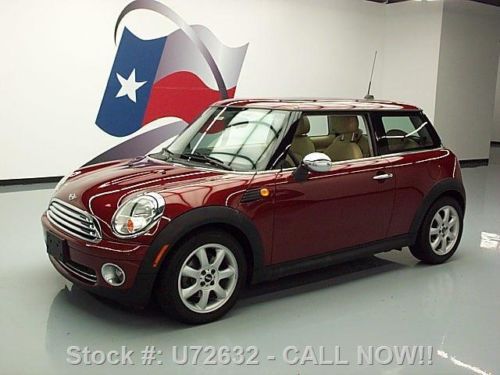 2009 mini cooper 6-speed dual sunroof alloy wheels 36k texas direct auto