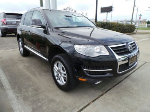 2008 volkswagen touareg 2 v6 awd black blk leather 44k miles we finance texas