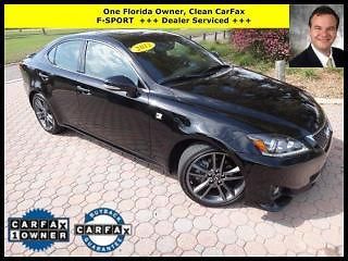 2012 lexus is 250 f-sport black on black leather sunroof and more only 17k miles