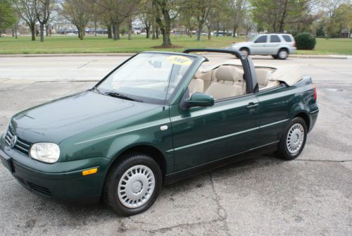 2001 volkswagen cabrio gls convertible 2-door 2.0l no reserve!!