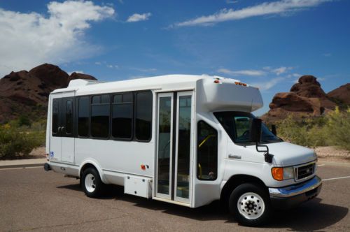 2006 ford e450 arizona diesel 13+ passenger shuttle bus passenger van!101k miles