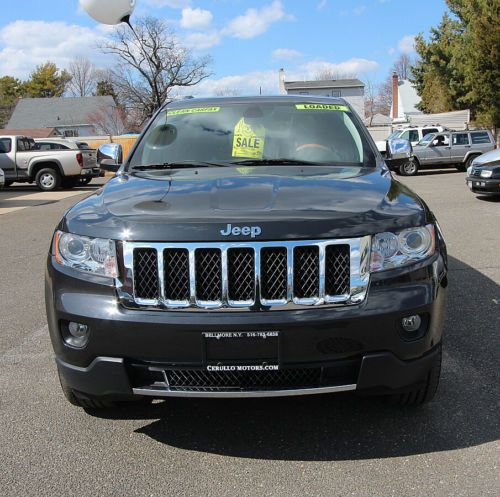 2011 jeep grand cherokee &#039;overland&#039; 18k miles like new dark gray black interior