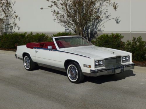 1984 cadillac eldorado biarritz convertible - 7,000 miles!