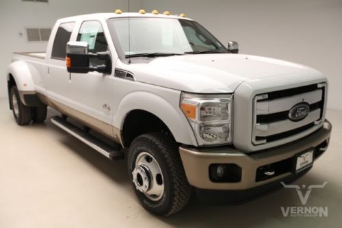 2014 drw king ranch crew 4x4 navigation sunroof leather heated v8 diesel