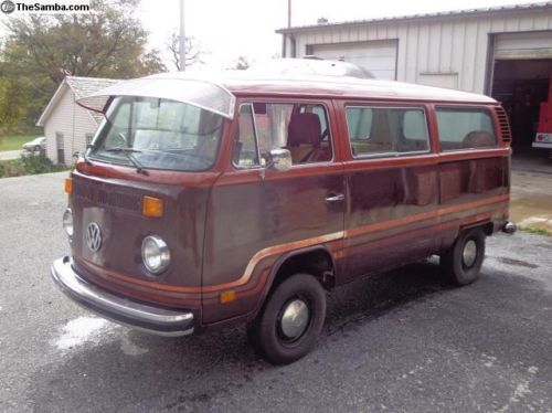 1978 baywindow bus champagne edition, rust free   vw volkswagen