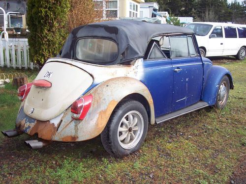 Vw 1970 volkswagen convertible standard beetle / bug complete rolling rebuilder