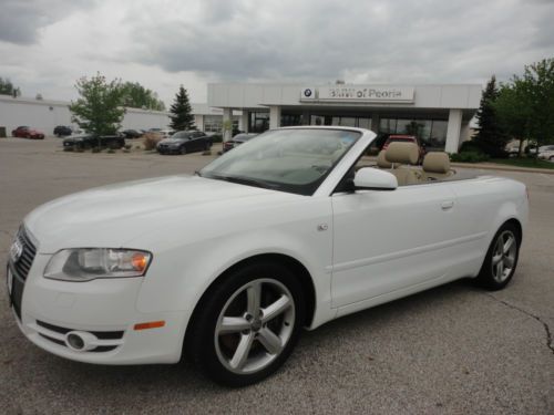 Cabriolet quattro 3.2l v6 navigation heated seats local trade-in inspected