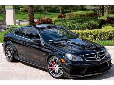 C63 black series ultra rare aero and track package,miles 3200 fresh service !!
