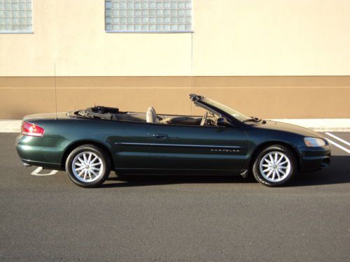 2001 chrysler sebring lxi convertible non smoker super low 38k miles no reserve!