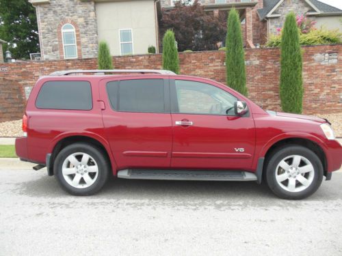 2008 nissan armada le 4wd - red