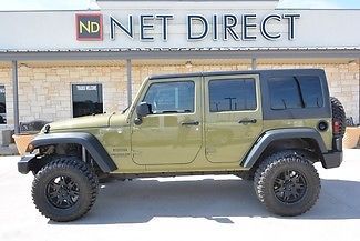 2013 green sport lifted new wheels new tires 4x4 black cloth texas