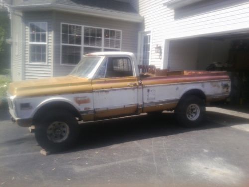 1971 chevy c-10 4x4, 350 chevy,auto, factory a/c ,camper special,no reserve