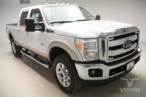 2013 lariat crew 4x4 fx4 navigation sunroof leather heated 20s aluminum diesel