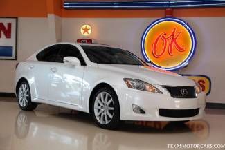 2009 lexus is 250 pearl wht only 55k miles we finance 1.99% call now