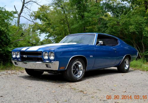 1970 chevelle ss 396 4spd frame off date coded correct build sheet super nice