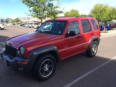 Jeep liberty 4dr sport 4wd suv manual gasoline 3.7l v6 cyl flame red