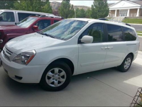 2010 kia sedona lx white roof rack new michelin tires