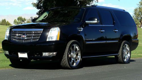 2007 cadillac escalade esv black/black no reserve!