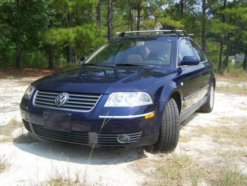 2001 volkswagen passat glx 2.8 30 valve v6 indigo blue pearl 2001