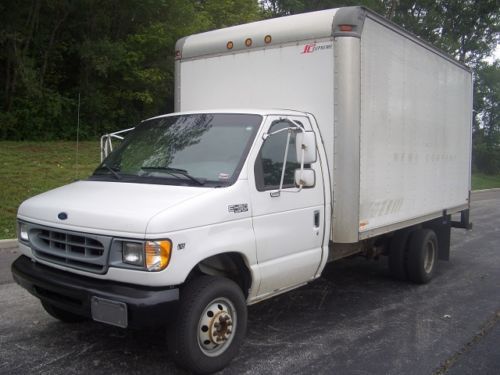 1999 ford f-450 super duty 14ft box truck 6 tires all 95% v10 motor + auto trans