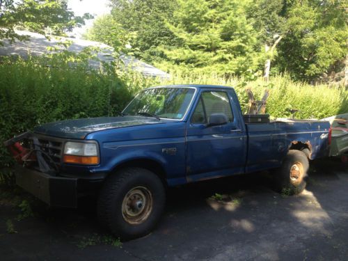 1994 ford f-250 xl plow truck standard cab pickup 2-door 7.3l