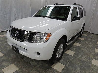 2010 nissan pathfinder s 4x4 34k wrnty leather sunrood 3rd row sharp