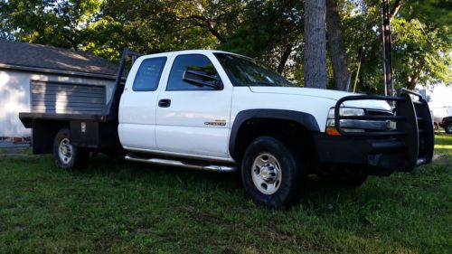 Duramax diesel 2002 chevrolet 2500hd ls ext cab flatbed 2wd chevy needs injector