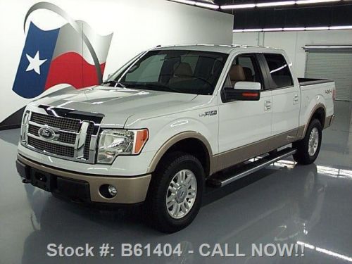 2011 ford f150 lariat crew 5.0 4x4 leather rear cam 50k texas direct auto