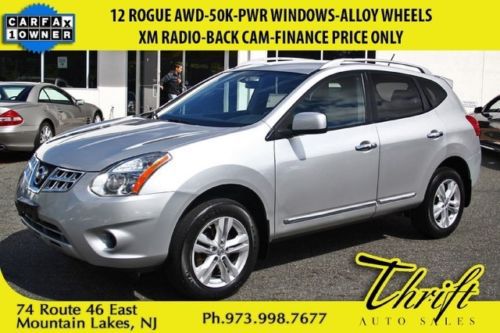 12 rogue awd-50k-pwr windows-xm radio-back cam-finance price only