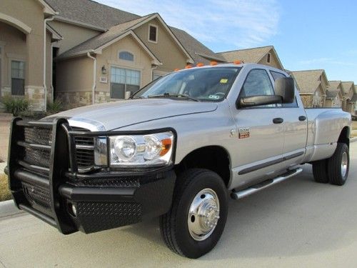 2007 4wd quad cab dually 4x4 slt cummins turbo diesel auto nice texas truck drw