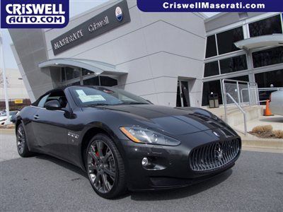 New 2013 maserati granturismo convertible sport v8 nav leather gray black