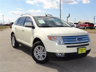 Fwd white tan leather suv automatic transmission finance alloys power windows ac