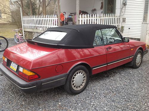 1989 saab 900 turbo convertible 2-door 2.0l