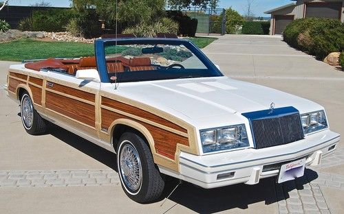 1984 chrysler town &amp; country super k convertible california car 1 of 1105 made