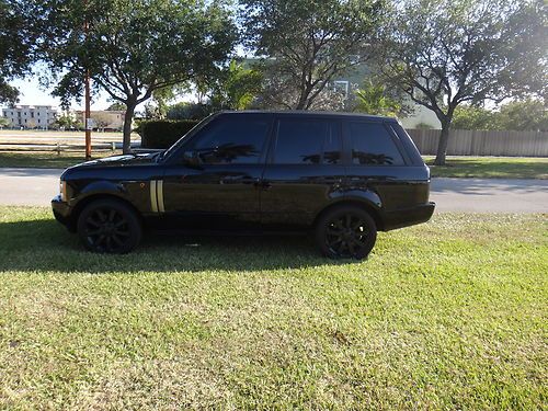 2003 land rover range rover  blacked out clean fl suv  show truck make offer