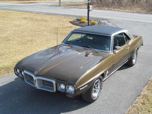 1969 firebird 96k org. miles, rebuilt 350 &amp; a/t, fold down rear seat!