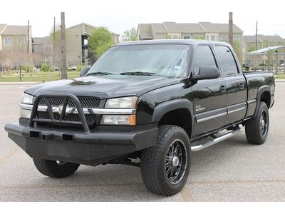 2003 chevy silverado 2500 hd diesel crew cab 4x4 running board sprayed bedliner