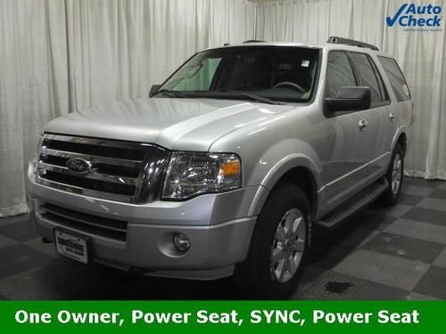 2010 ford expedition xlt,5.4 v8,silver, gray cloth,awd, ford certified