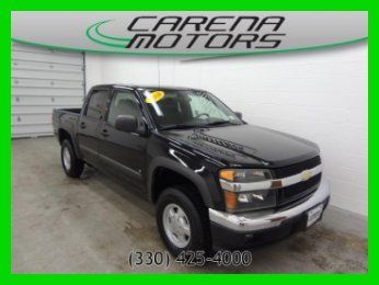 2008 chevy used colorado lt 4x4 4 door crew cab black free clean carfax