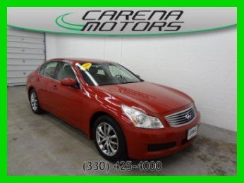 2008 infiniti used g35 awd extra clean moonroof leather red free clean carfax